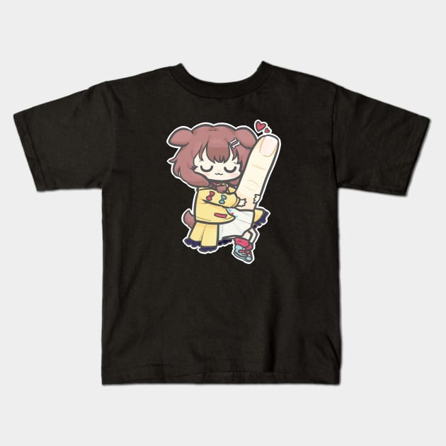 Korone yubi Kids T-Shirt by nekomachines